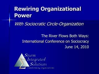 Rewiring Organizational Power