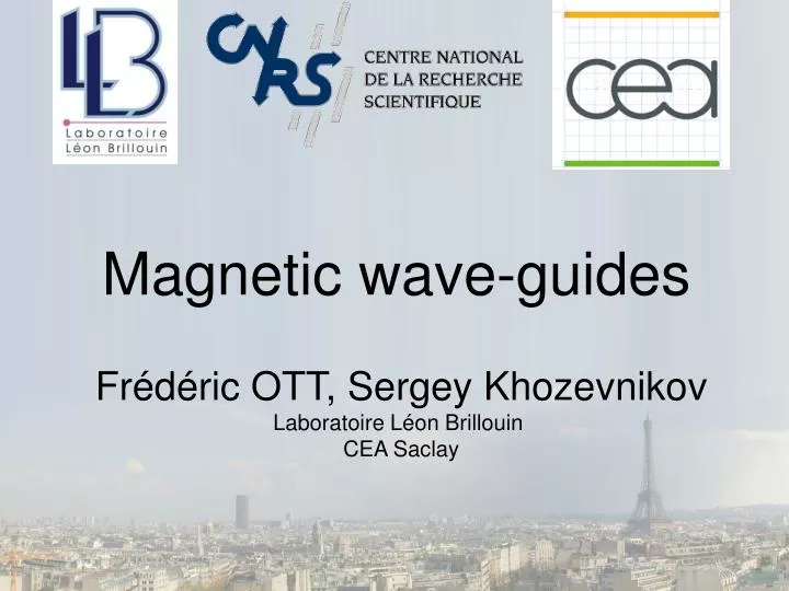 magnetic wave guides