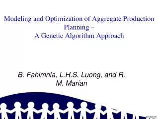 Modeling and Optimization of Aggregate Production Planning – A Genetic Algorithm Approach