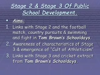 Stage 2 &amp; Stage 3 Of Public School Development.