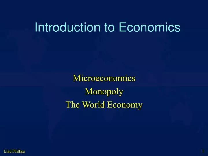 introduction to economics