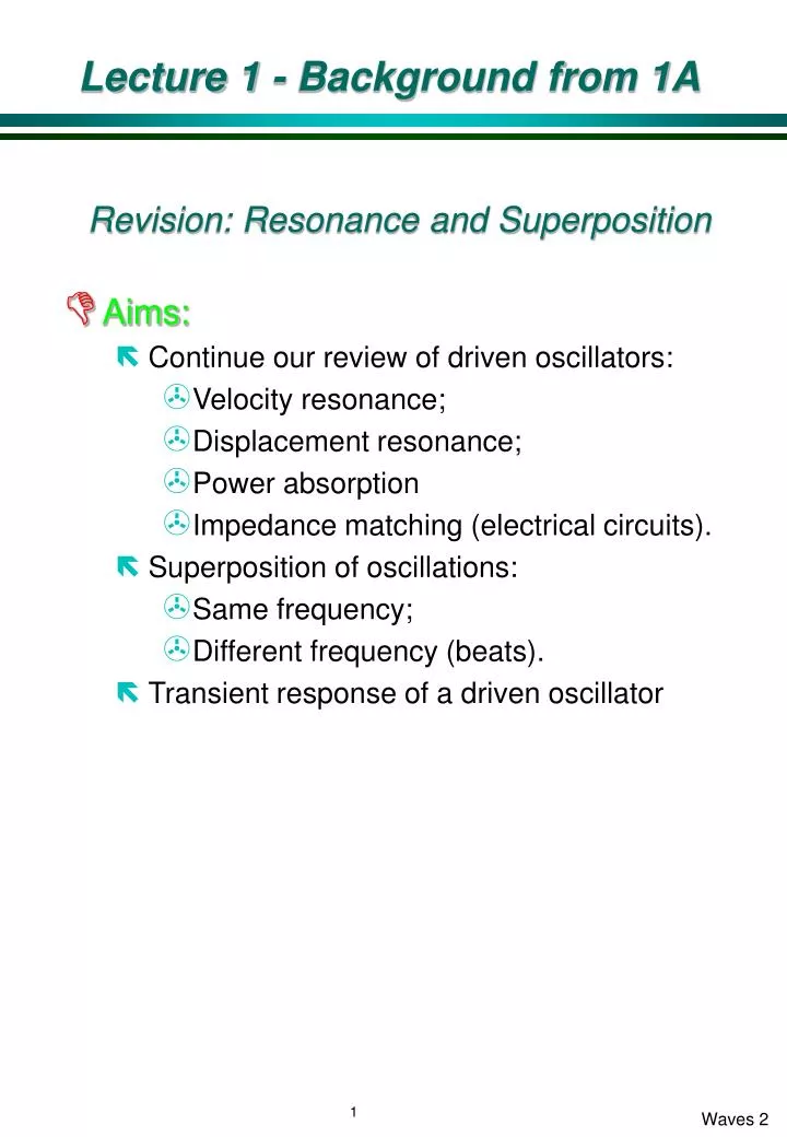 lecture 1 background from 1a