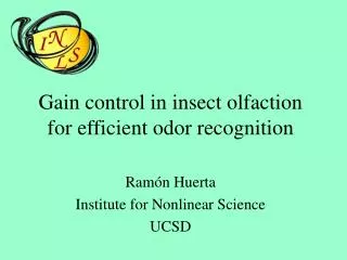 Gain control in insect olfaction for efficient odor recognition