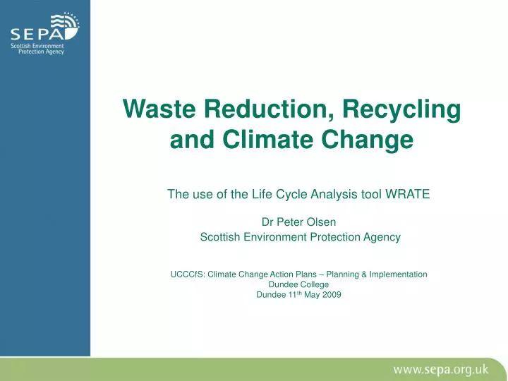 waste reduction recycling and climate change