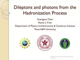Dileptons and photons from the Hadronization Process