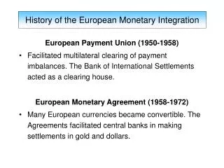 European Payment Union (1950-1958)