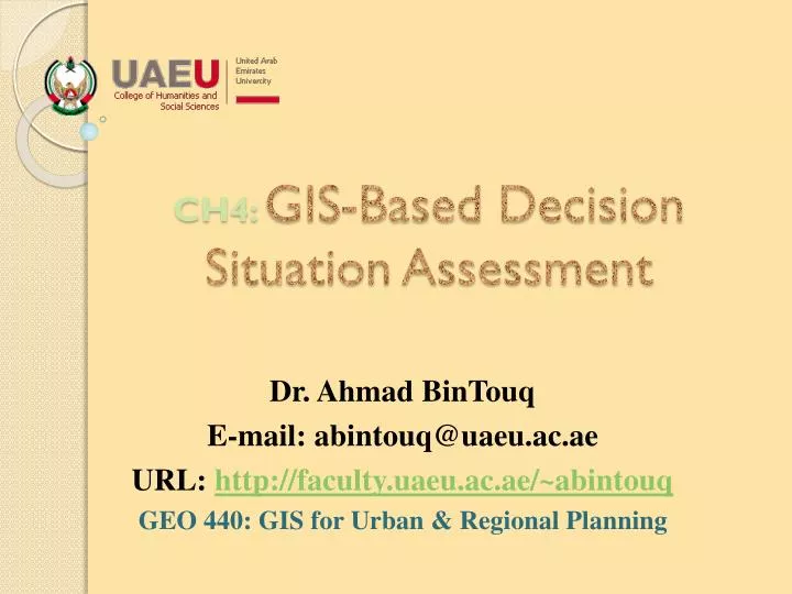 ch4 gis based decision situation assessment