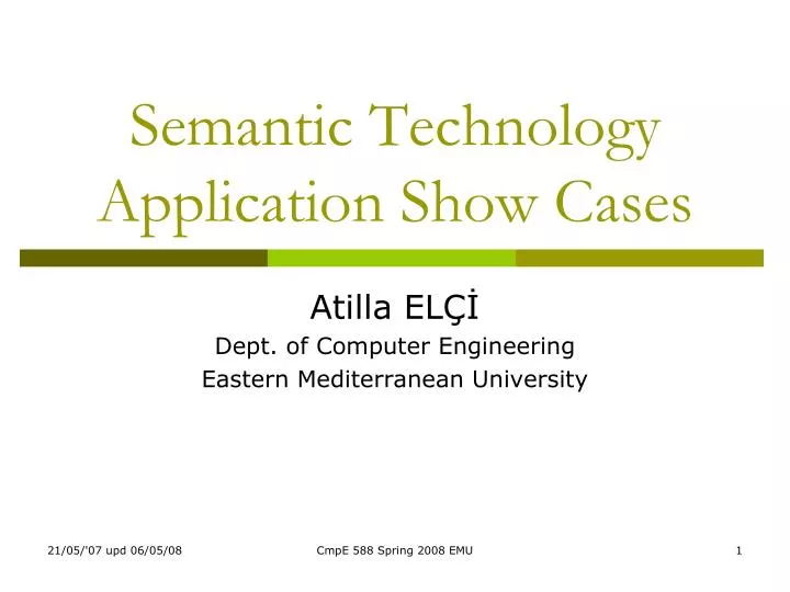 semantic technology application show cases