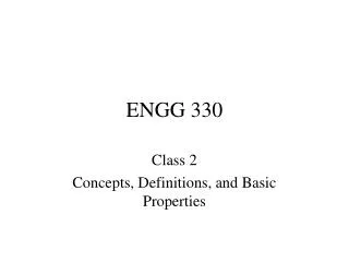 ENGG 330