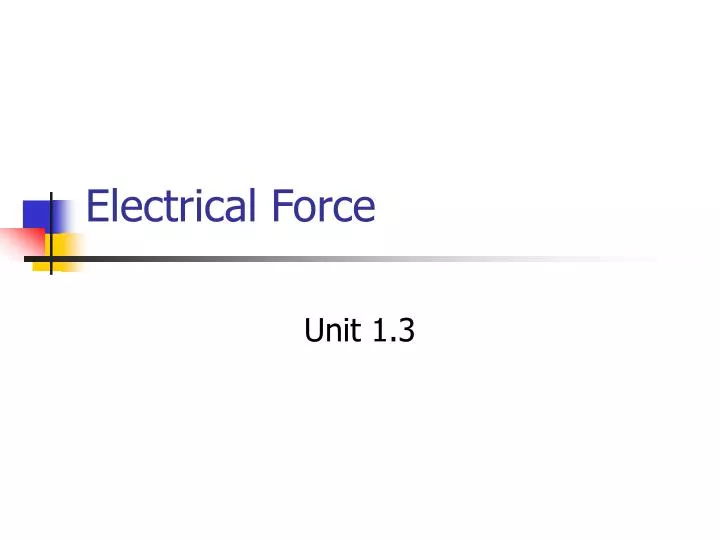 electrical force