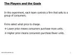The Players and the Goals - slide 1