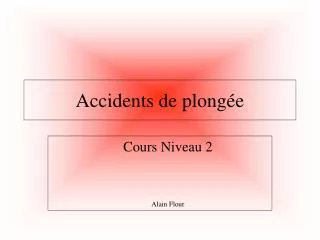 Accidents de plongée