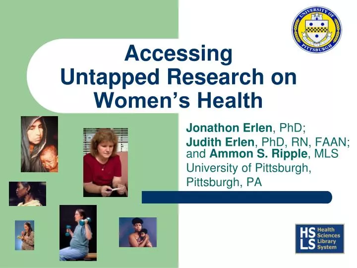 accessing untapped research on women s health