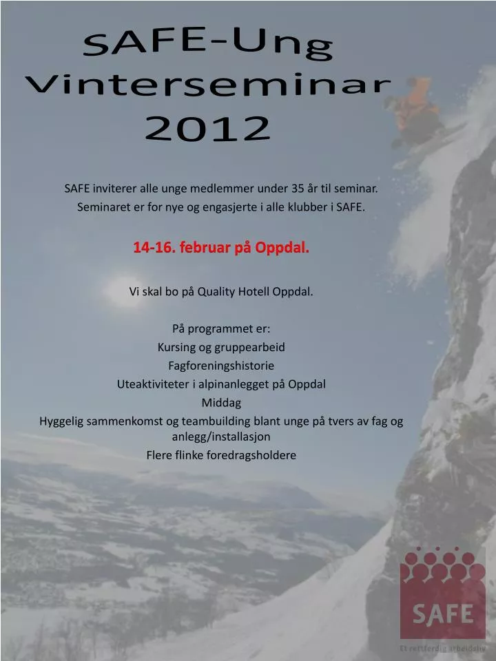 safe ung vinterseminar 2012