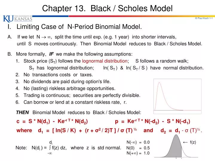 chapter 13 black scholes model