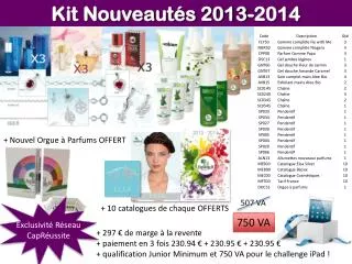 Kit Nouveautés 2013-2014
