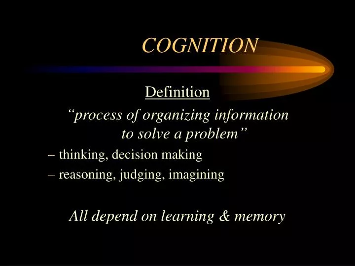 cognition