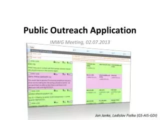 Public Outreach Application