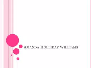 Amanda Holliday Williams