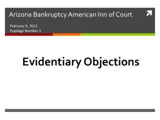 Arizona Bankruptcy American Inn of Court