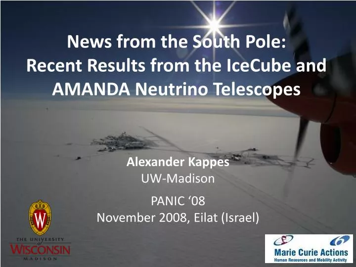 news from the south pole recent results from the icecube and amanda neutrino telescopes