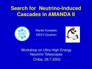 Search for Neutrino-Induced Cascades in AMANDA II