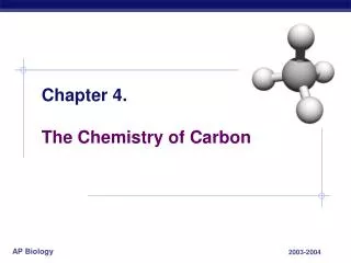 Chapter 4. The Chemistry of Carbon