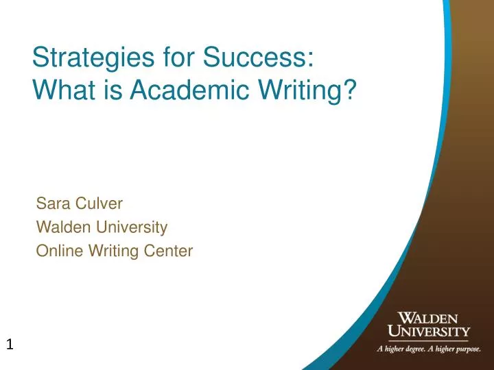 strategies for success what is academic writing