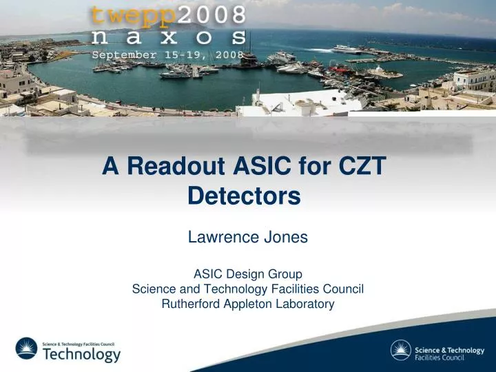 a readout asic for czt detectors