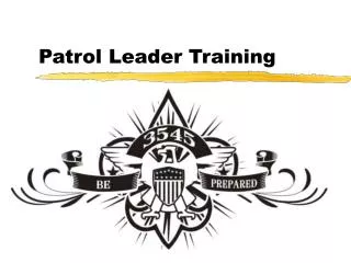Patrol Leader Training