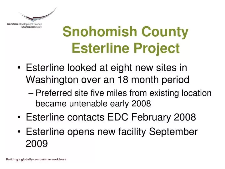 snohomish county esterline project