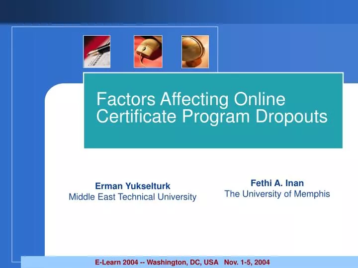 factors affecting online certificate program dropouts