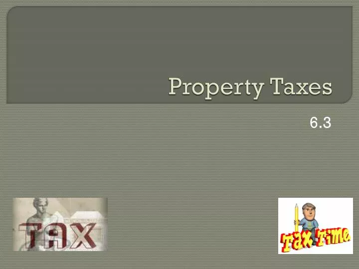 property taxes