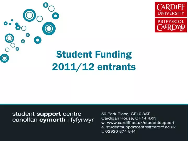 student funding 2011 12 entrants
