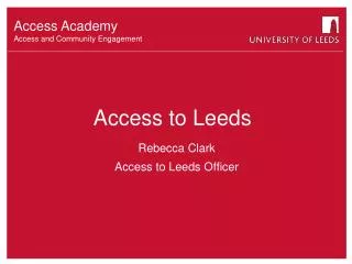 Access to Leeds