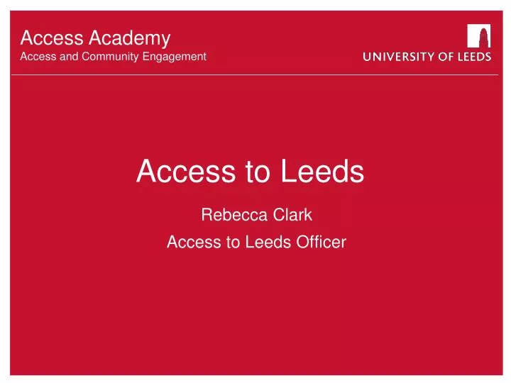 access to leeds