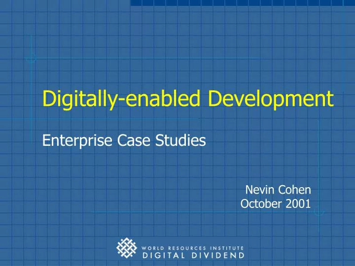 digitally enabled development