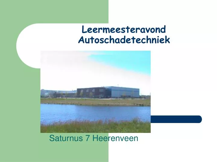 leermeesteravond autoschadetechniek