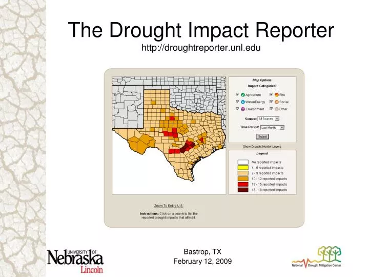 the drought impact reporter http droughtreporter unl edu