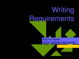Writing Requirements