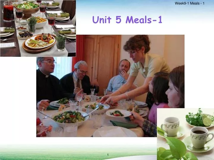 unit 5 meals 1