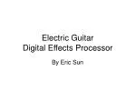 Electric Guitar Digital Effects Processor