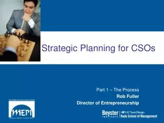 Strategic Planning for CSOs