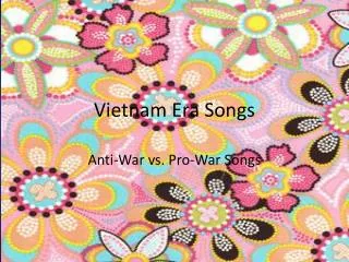 Vietnam Era Songs