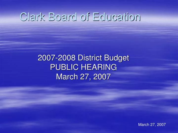 clark board of education