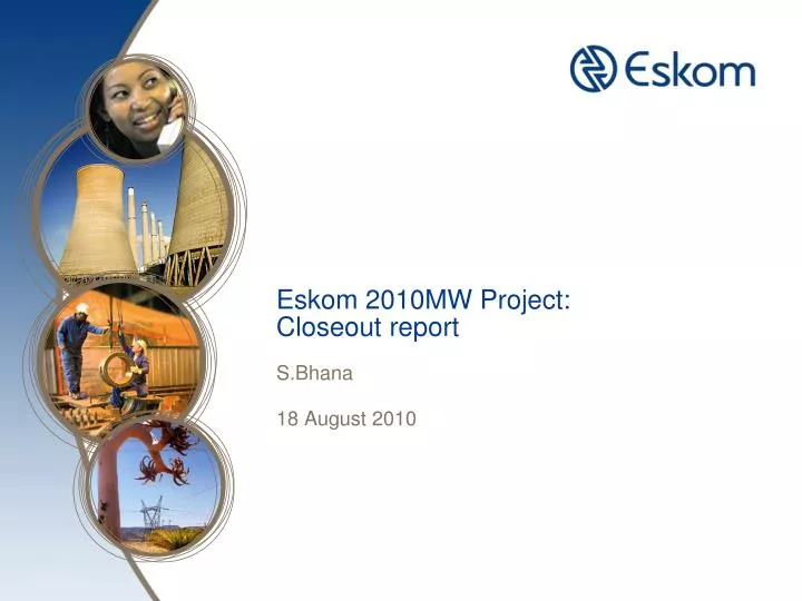 eskom 2010mw project closeout report