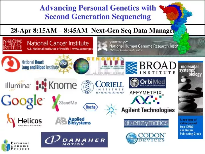 advancing personal genetics with second generation sequencing