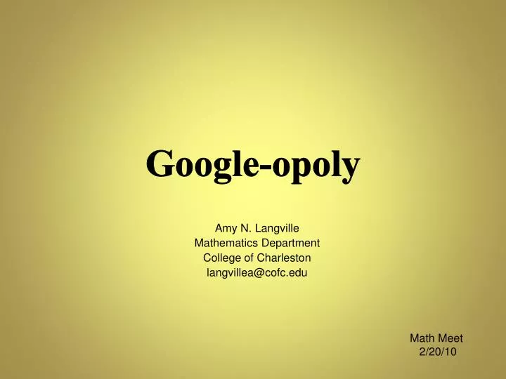 google opoly