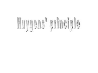 Huygens' principle