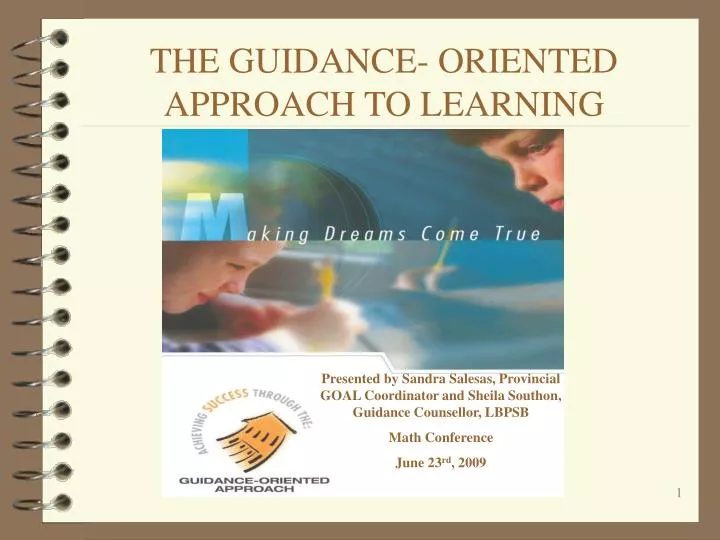 the guidance oriented approach to learning